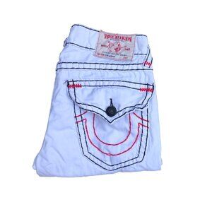 Vintage True Religion Jeans Size 33 White Super T